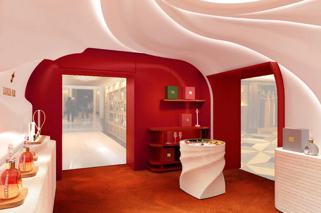 Espace LouisXIII chez Harrods à Londres - SOE Stuc & staff