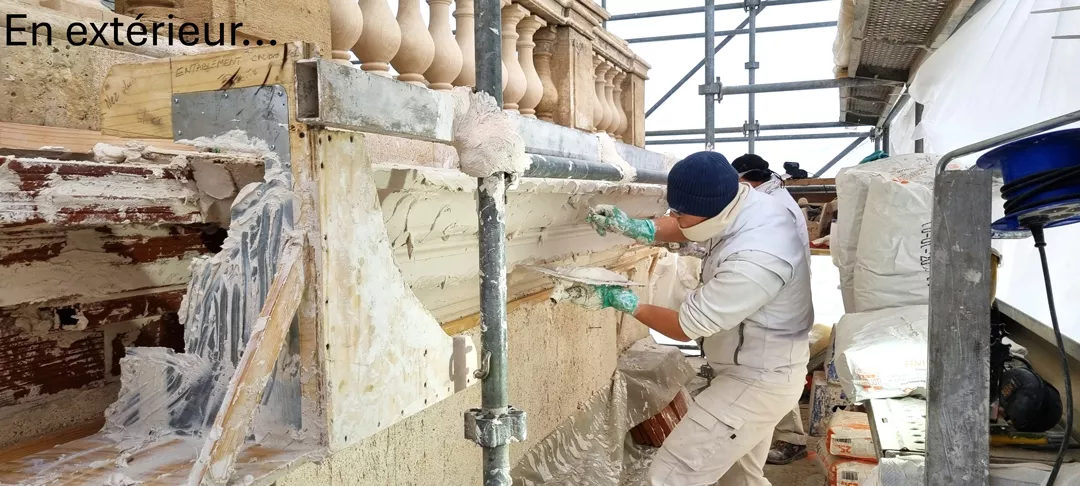 Pavillon des deux îles - Chateau Dampierre - SOE Stuc & staff